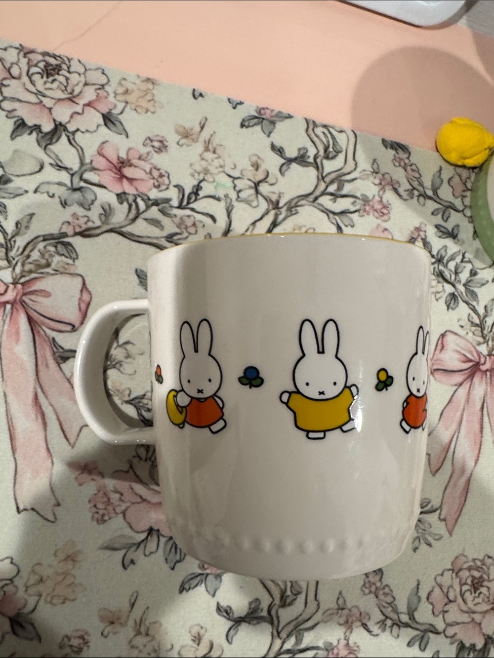 miffy Bright Yellow Interior Ceramic Mug